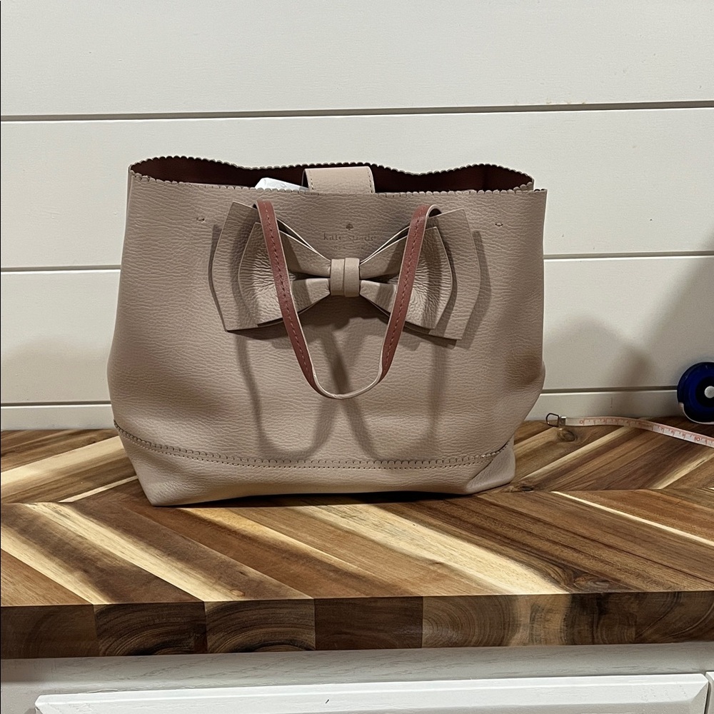 Kate Spade Taupe Bow Tote